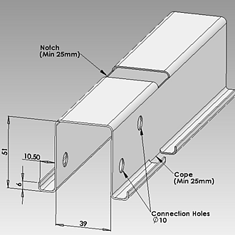 Профиль ШП 51х1,0