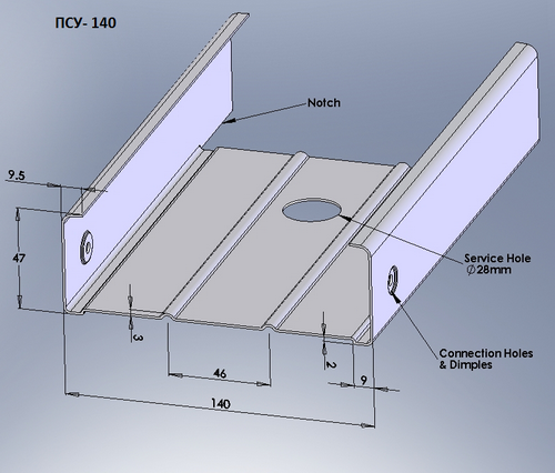Профиль ПСУ 140х1,0